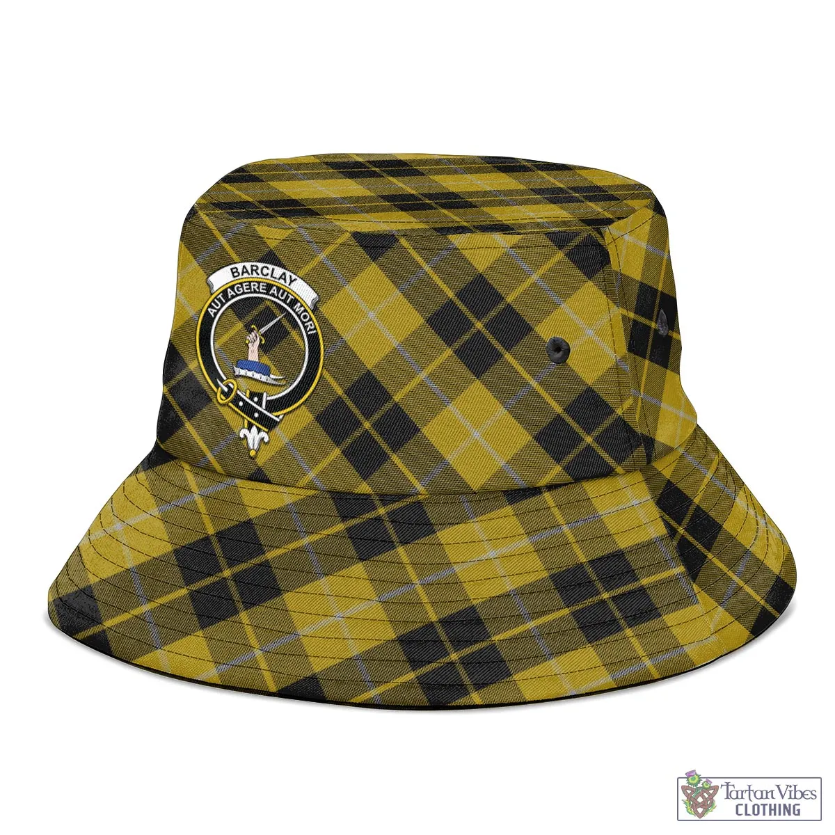 Barclay Dress Tartan Bucket Hat with Family Crest