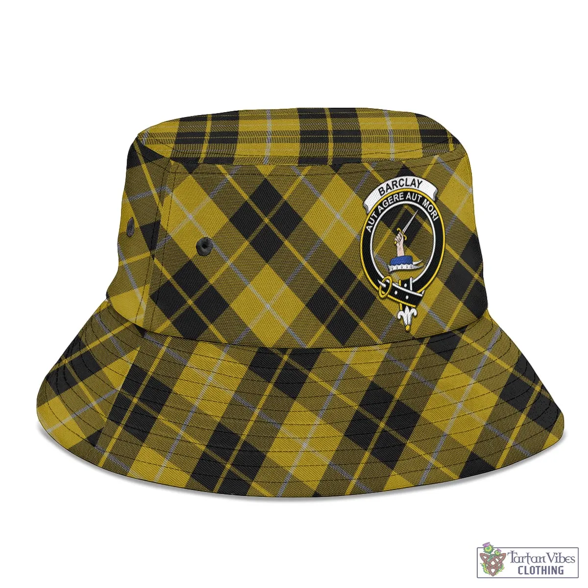 Barclay Dress Tartan Bucket Hat with Family Crest