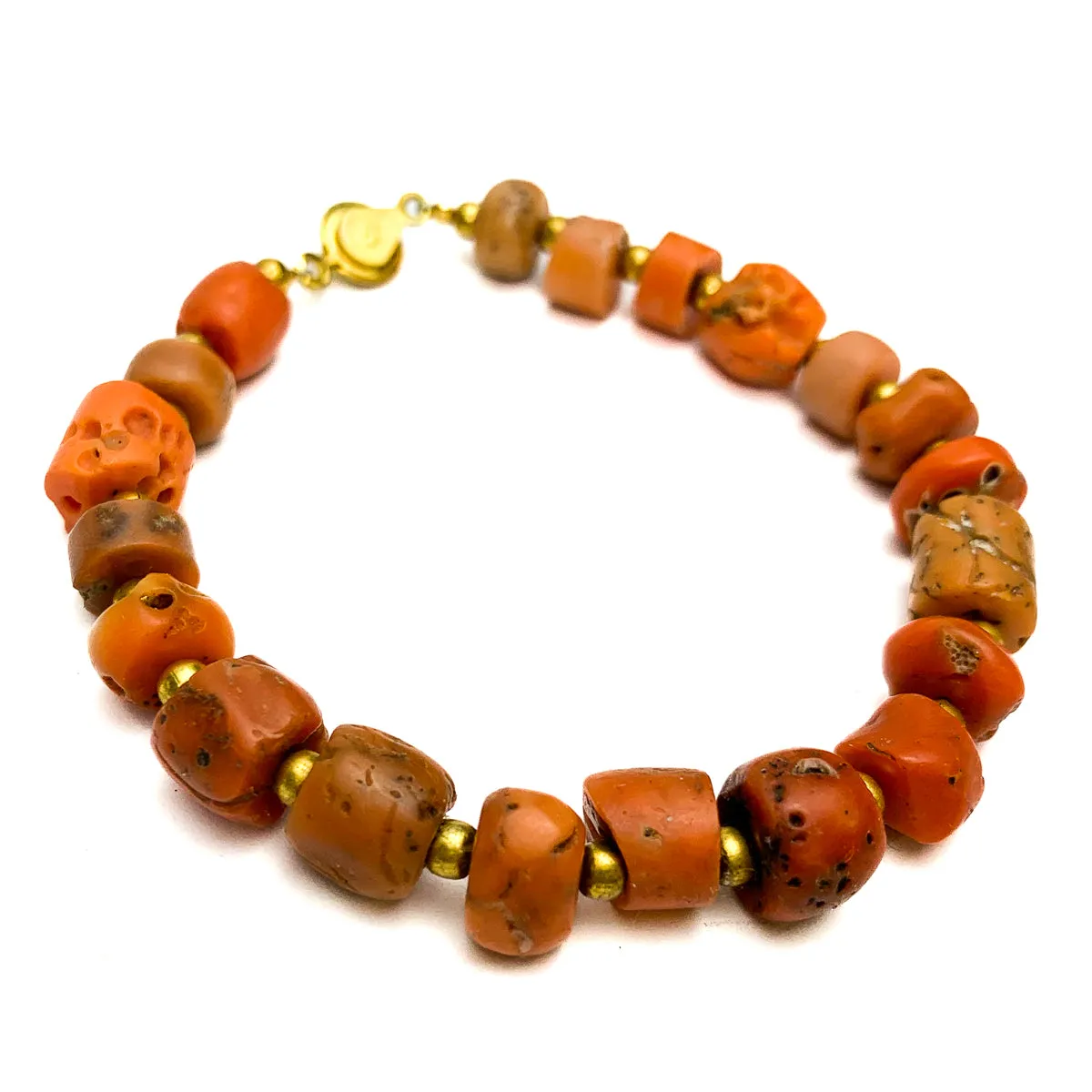 Coral Bracelet, 8 -9mm