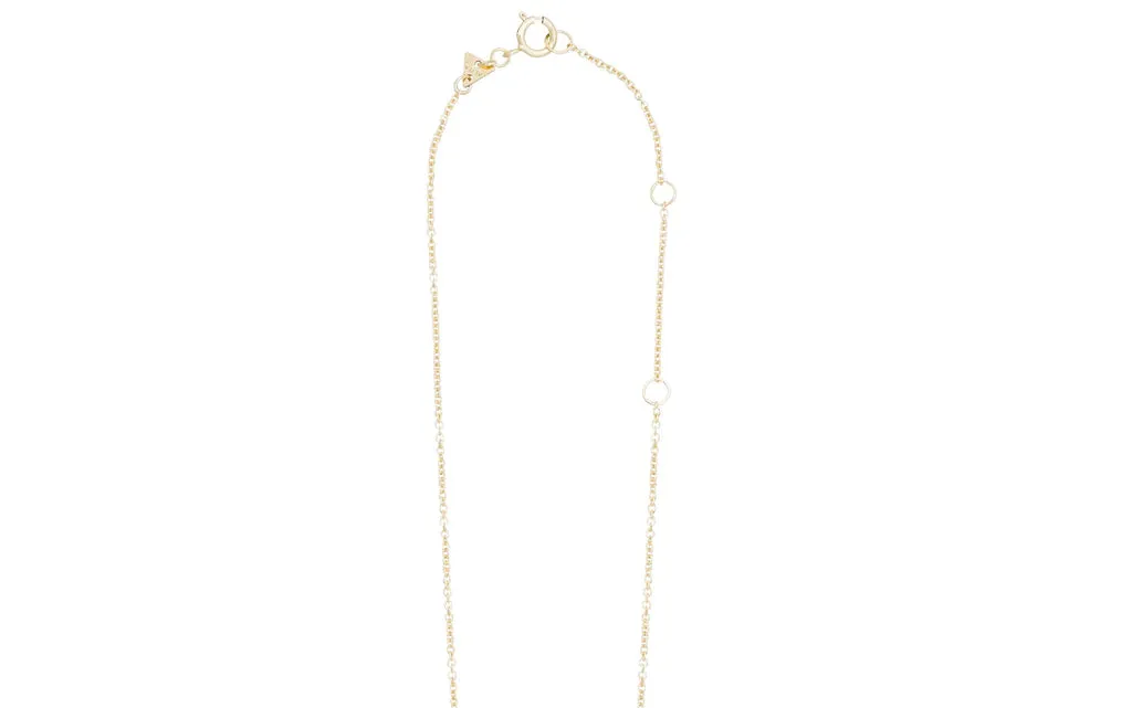 Langosta Necklace in Yellow Gold with Red Enamel and Blue Sapphires
