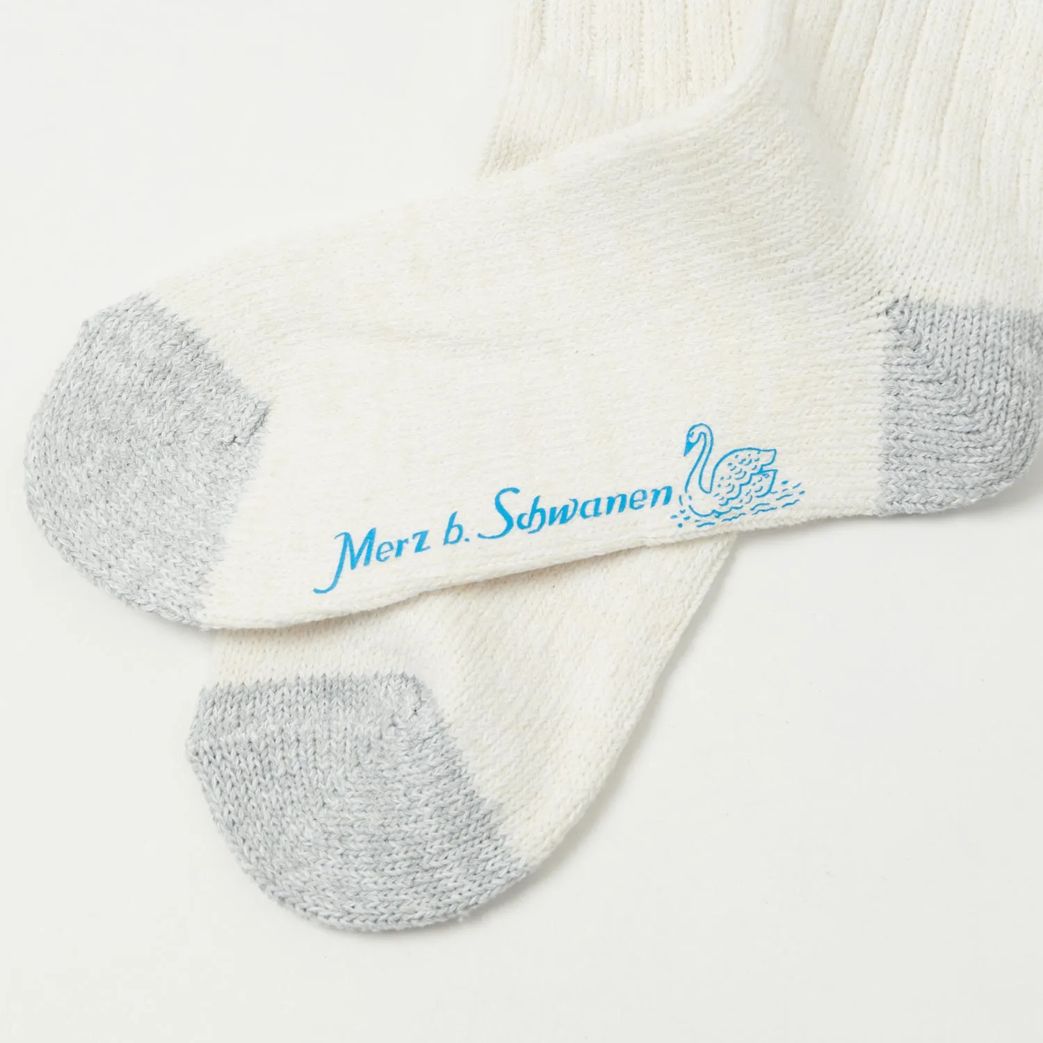 Merz b. Schwanen GS05 Stripe Socks - Nature/Black