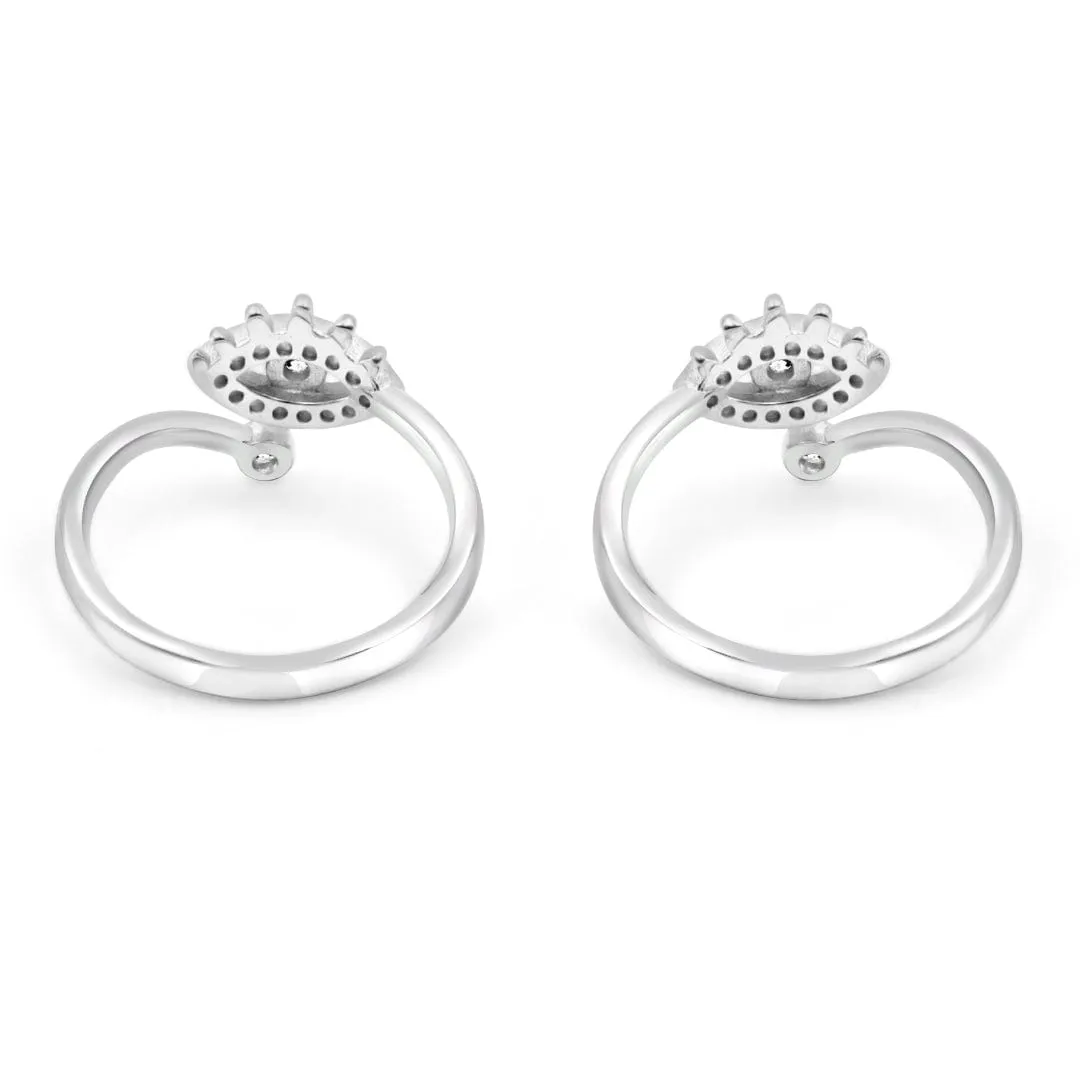 Zarkan The Enlightening Eye Silver Toe Rings