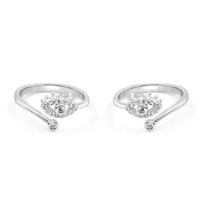 Zarkan The Enlightening Eye Silver Toe Rings
